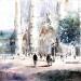 Painting La cathédrale Saint-Gatien de Tours by Gutierrez | Painting Impressionism Urban Watercolor