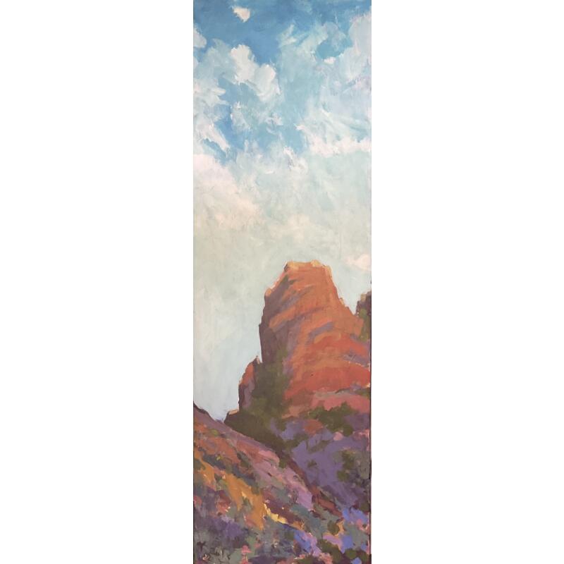 Painting Passing of time 2 by Carrillo Cindy | Painting Figurative Oil Landscapes