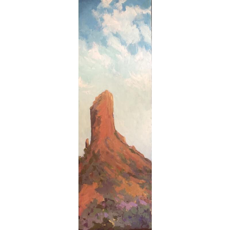 Painting Passing of Time 1 by Carrillo Cindy | Painting Figurative Oil Landscapes