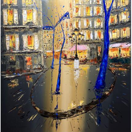 Peinture Place Furstenberg par Rousseau Patrick | Tableau Figuratif Huile Urbain