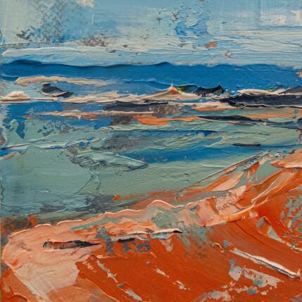 Painting Mar calmo by Fran Sosa | Painting Figurative Oil Landscapes, Marine, Nature