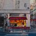 Peinture Boulangerie par Fran Sosa | Tableau Figuratif Paysages Urbain Architecture Huile