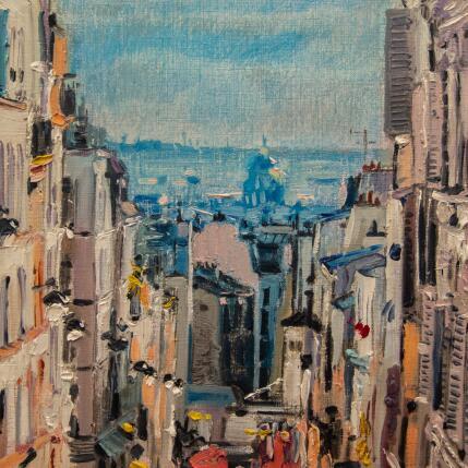 Painting Geometría de las ventanas by Fran Sosa | Painting Figurative Oil Architecture, Landscapes, Urban