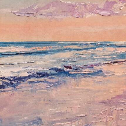 Painting Mar de despedida by Fran Sosa | Painting Figurative Oil Landscapes, Marine, Nature