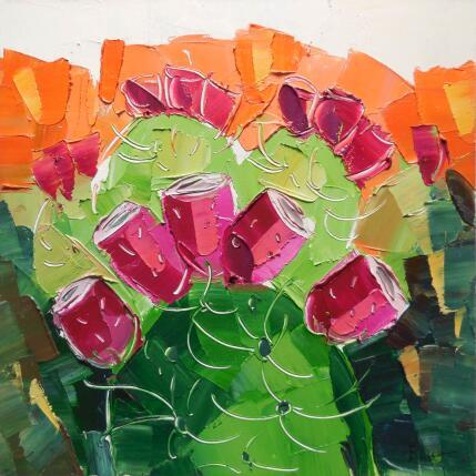 Painting Red Desert Fruits by Lunetskaya Elena | Painting Figurative Oil Landscapes, Minimalist, Nature, Pop icons