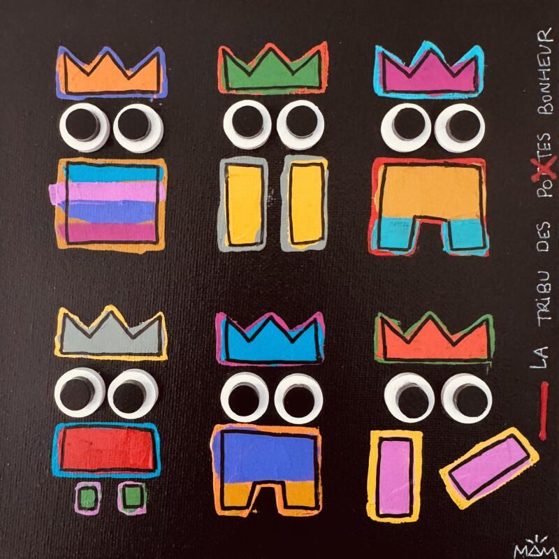 Gemälde TRIBU von Mam | Gemälde Pop-Art Porträt Gesellschaft Pop-Ikonen Acryl