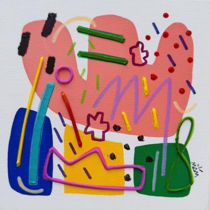 Peinture SPRING par Mam | Tableau Abstrait Acrylique Icones Pop, Minimaliste