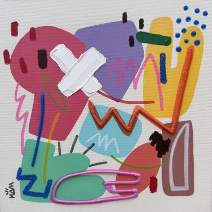 Gemälde YOUPI POP von Mam | Gemälde Abstrakt Acryl Minimalistisch