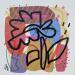 Peinture JOLIE FLEUR par Mam | Tableau Abstrait Natures mortes Minimaliste Acrylique