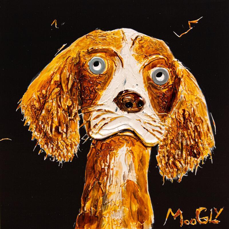 Peinture INTROSPECTUS par Moogly | Tableau Art Singulier Animaux Acrylique Résine Pigments