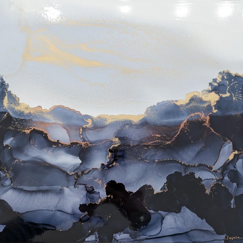 Painting 2353 Poésie minérale by Depaire Silvia | Painting Abstract Acrylic