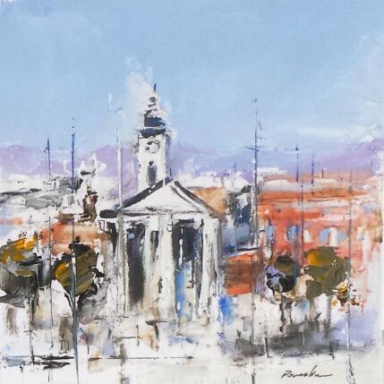 Pintura Le port por Poumelin Richard | Pintura Figurativo Aceite Paisajes