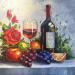 Painting A Relaxing Evening After a Hard Day by Pigni Diana | Painting Impressionism Life style Still-life Oil