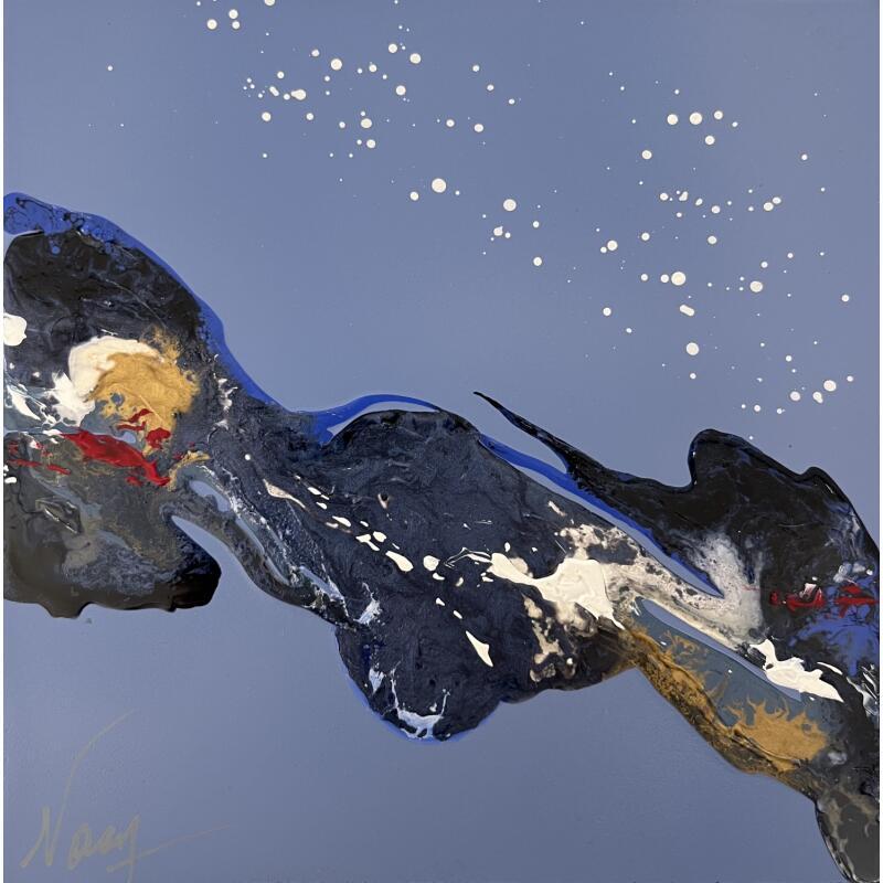 Peinture C3651 par Naen | Tableau Abstrait Acrylique Encre