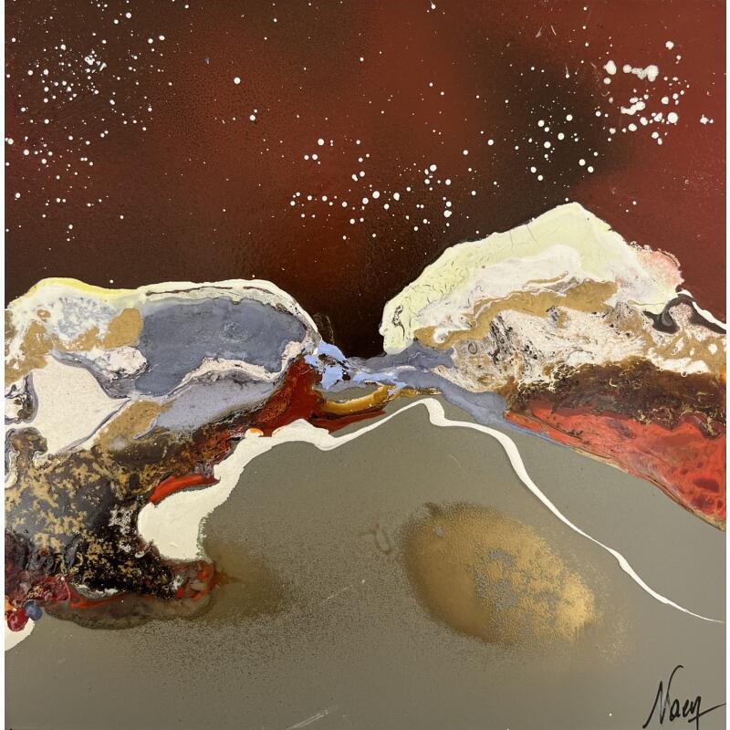 Peinture C3631 par Naen | Tableau Abstrait Acrylique Encre