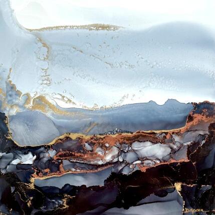 Painting 2297 Poésie Minérale by Depaire Silvia | Painting Abstract Acrylic Black & White, Landscapes, Marine, Pop icons