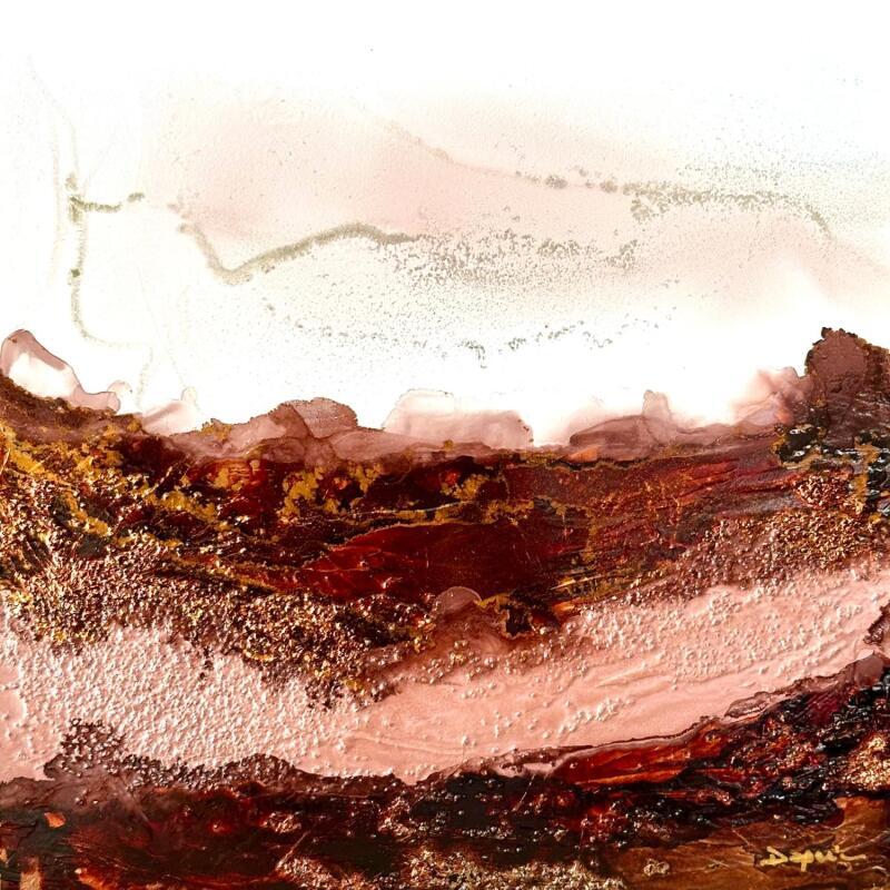 Painting 2409 Mocha Mousse  by Depaire Silvia | Painting Abstract Landscapes Marine Minimalist Acrylic