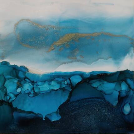 Painting Poésie Marine 2213 by Depaire Silvia | Painting Abstract Acrylic Landscapes, Marine, Minimalist, Pop icons