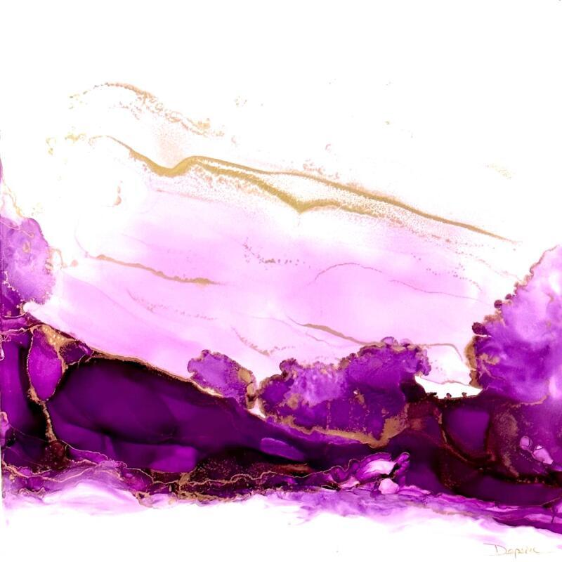 Painting 1125- Poesie Florale by Depaire Silvia | Painting Abstract Landscapes Marine Minimalist Acrylic