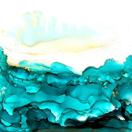 Painting 2243- Poésie Givrée by Depaire Silvia | Painting Abstract Acrylic Landscapes, Marine, Minimalist