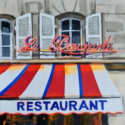 Peinture Restaurant le Bonaparte par Rasa | Tableau Figuratif Acrylique Urbain