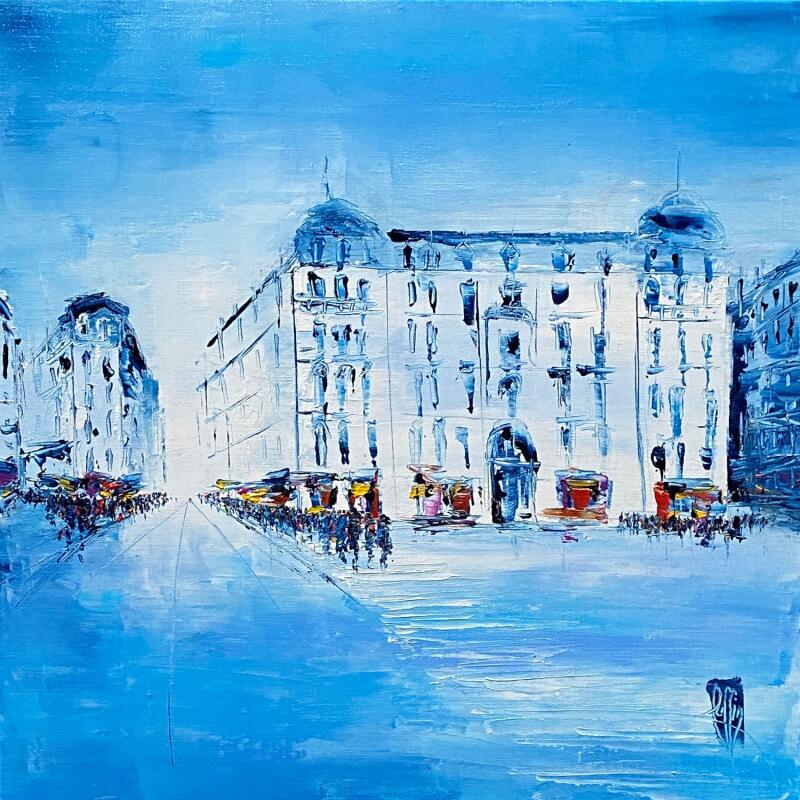 Peinture Place des Jacobins par Raffin Christian | Tableau Figuratif Urbain Huile
