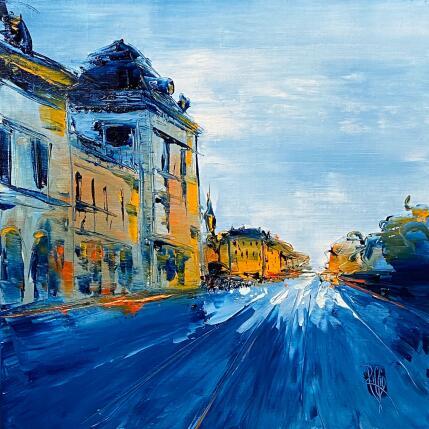 Painting Vers 18h by Raffin Christian | Painting Figurative Oil Urban