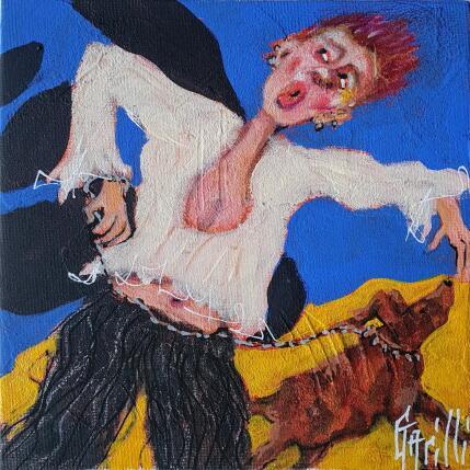 Peinture Toufou en ballade. par Garilli Nicole | Tableau Figuratif Acrylique Scènes de vie