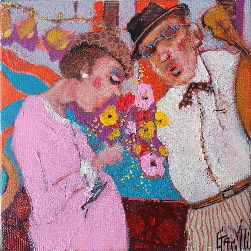 Painting un heureux événement.  by Garilli Nicole | Painting Figurative Life style Acrylic