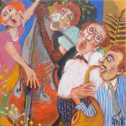 Peinture ça swing pas mal. par Garilli Nicole | Tableau Figuratif Acrylique Scènes de vie