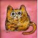 Painting So pink by Maury Hervé | Painting Raw art Animals Acrylic Ink Sand Pigments