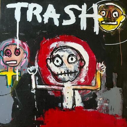 Peinture TRASH par Zaïdi Larbi | Tableau Art Singulier Acrylique, Pastel, Posca