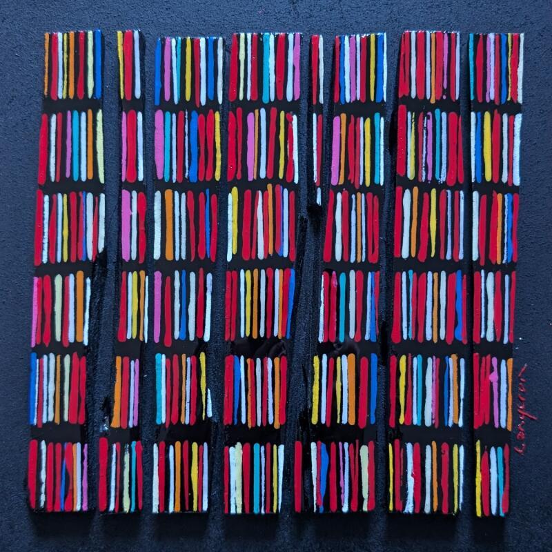 Painting Bc8 street rouge by Langeron Luc | Painting Subject matter Wood Acrylic Resin