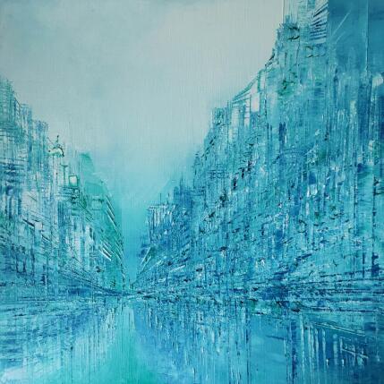Gemälde Light blue von Levesque Emmanuelle | Gemälde  Öl