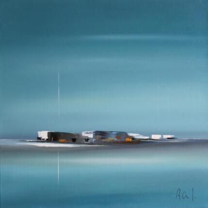 Painting Impression marine 77 by Roussel Marie-Ange et Fanny | Painting Figurative Oil Marine, Minimalist