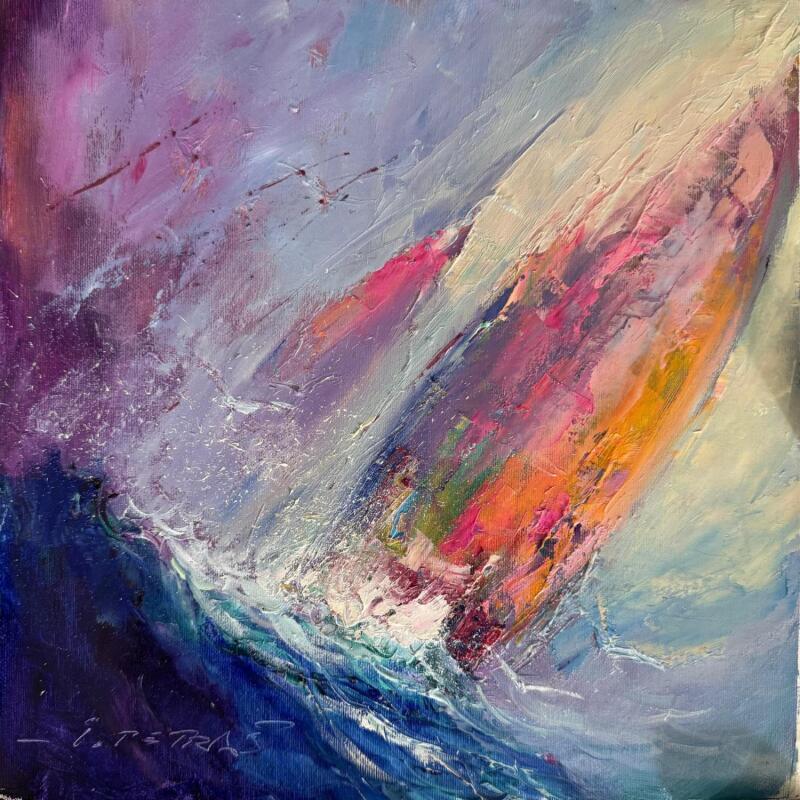 Peinture Sailing of Hope par Petras Ivica | Tableau Impressionnisme Paysages Huile
