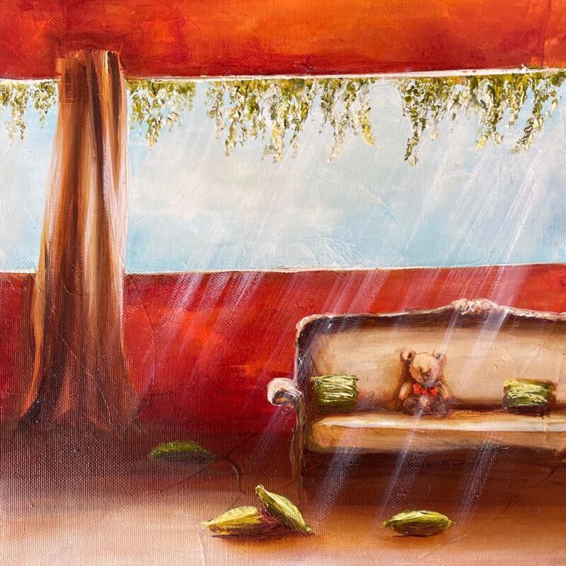 Peinture c'est pas jouer par Vinnie | Tableau Figuratif Huile