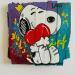 Peinture Amour par Molla Nathalie  | Tableau Pop-art Icones Pop Bois Acrylique Posca