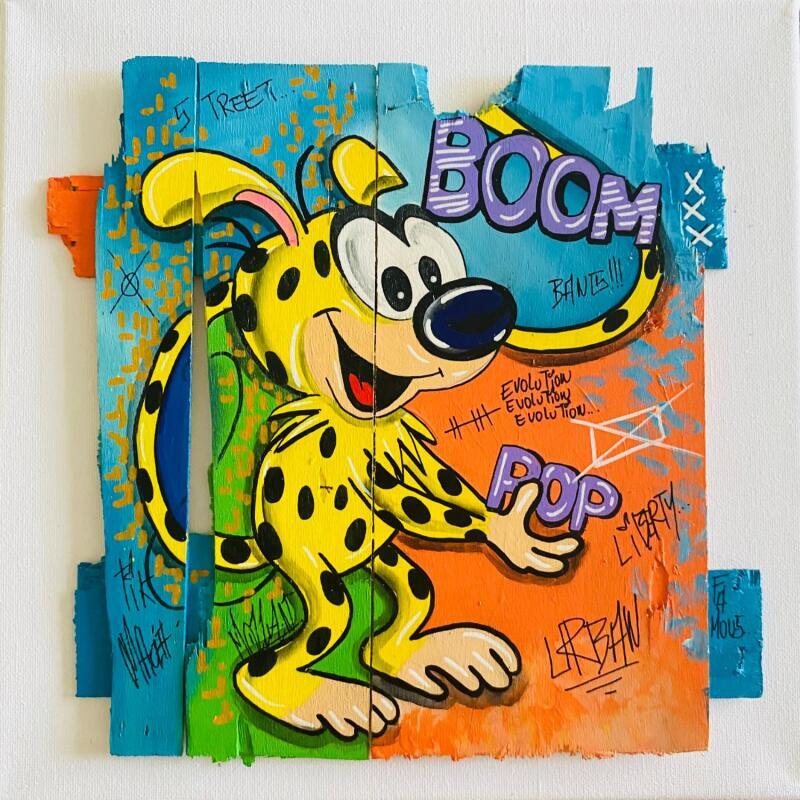 Gemälde Pop von Molla Nathalie  | Gemälde Pop-Art Pop-Ikonen Holz Acryl Posca