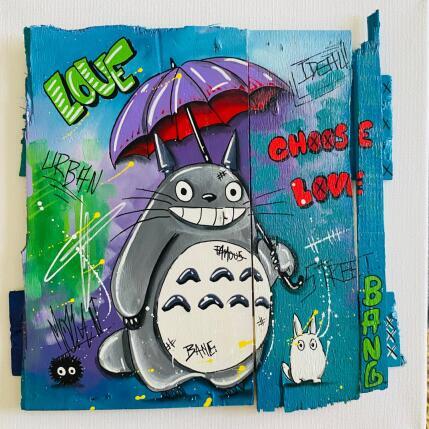 Painting Choose Love by Molla Nathalie  | Painting Pop-art Acrylic, Posca, Wood Pop icons