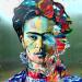 Painting Frida K. by Medeya Lemdiya | Painting Pop-art Pop icons Metal Acrylic