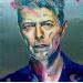 Painting David Bowie by Medeya Lemdiya | Painting Pop-art Pop icons Metal Acrylic
