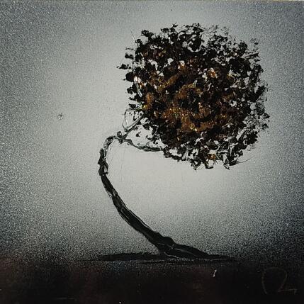 Painting Garrigue by Rey Julien | Painting Figurative Gold leaf