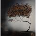 Painting Mon arbre by Rey Julien | Painting Figurative Gold leaf