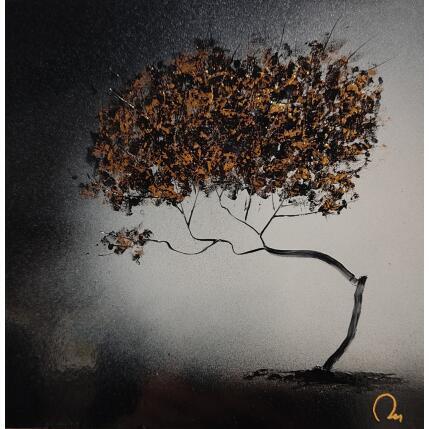 Painting Mon arbre by Rey Julien | Painting Figurative Gold leaf Pop icons