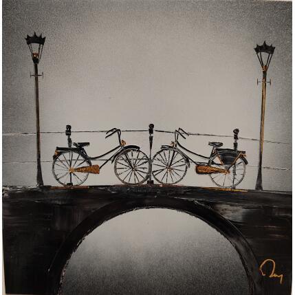 Painting Toi et Moi by Rey Julien | Painting Figurative Gold leaf Pop icons