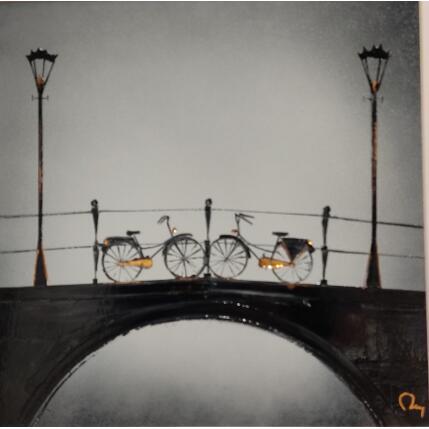 Painting You and I by Rey Julien | Painting Figurative Gold leaf