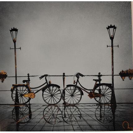 Peinture Ensemble par Rey Julien | Tableau Figuratif Feuille d'or