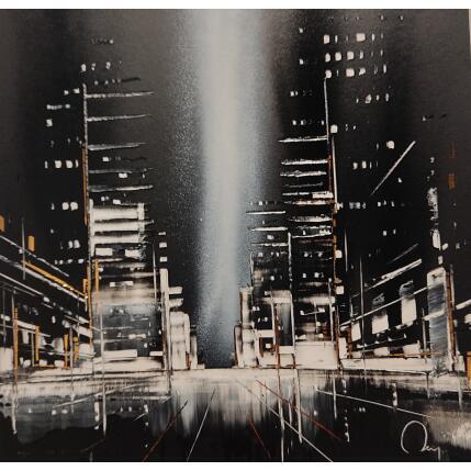 Painting Adrénaline  by Rey Julien | Painting Figurative Gold leaf