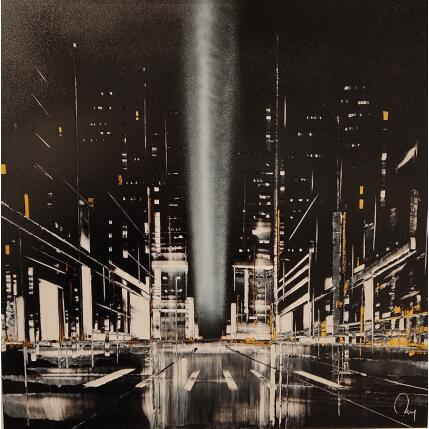 Painting Celestial  by Rey Julien | Painting Figurative Gold leaf